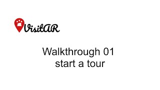 VisitAR - walkthrough 01 - Startup & Help Screen screenshot 2