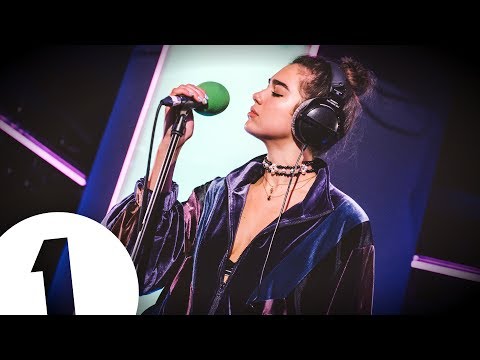 Dua Lipa performs a mash-up of Rollin and Did You See? in the Live Lounge