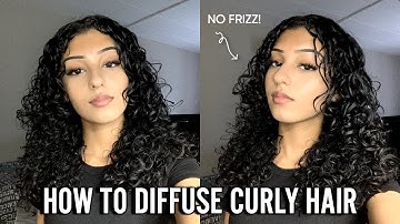 HOW TO DIFFUSE CURLY HAIR | No Frizz & Quick for Beginners