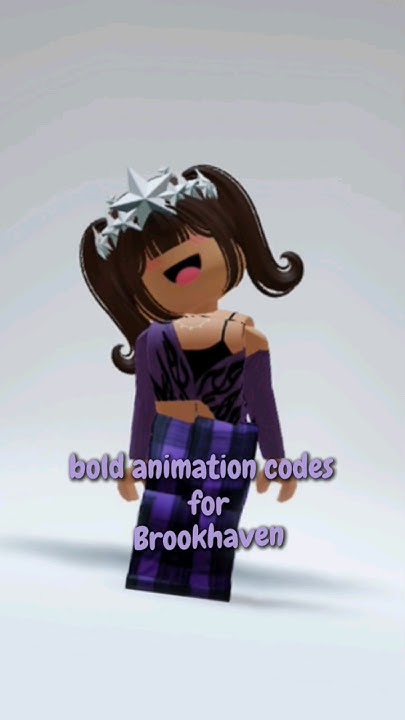 bold animation codes for Brookhaven #roblox #brookhaven #gaming - YouTube