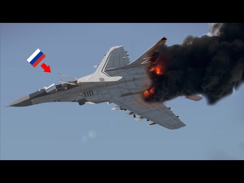 Russian Mikoyan MiG-35 fighter pilot died instantly. after being hit by a Ukrainian missile | ARMA