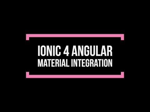 Ionic 4 Angular