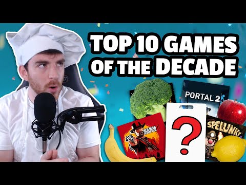 TOP 10 GAMES OF THE DECADE, but explained with food