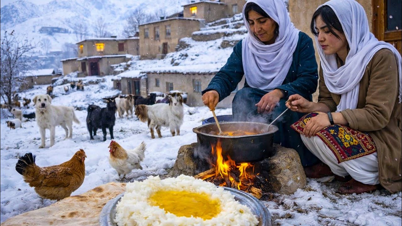 Traditional Afghan Rice with Milk (Sheer Berenj) | Village Cooking 