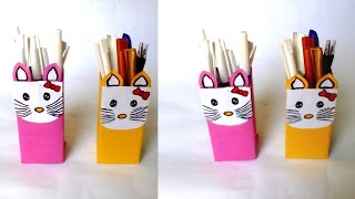 How to Make Pencil Box | Diy Pencil Box | Origami Pencil Box | Pencil Box Crafts