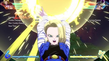 dbfz android 18 solo corner combo