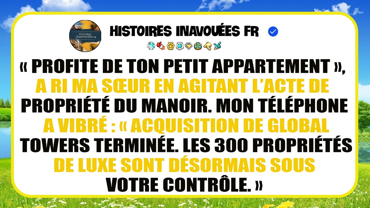 Pendant Le Brunch Familial, Ma Sœur A Obtenu Le Manoir — Moi, J’ai Reçu Un E-mail Étrange