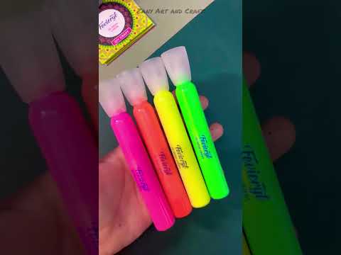 Art Product Review - FolkArt Multi-Surface Blacklight Neon Paint 