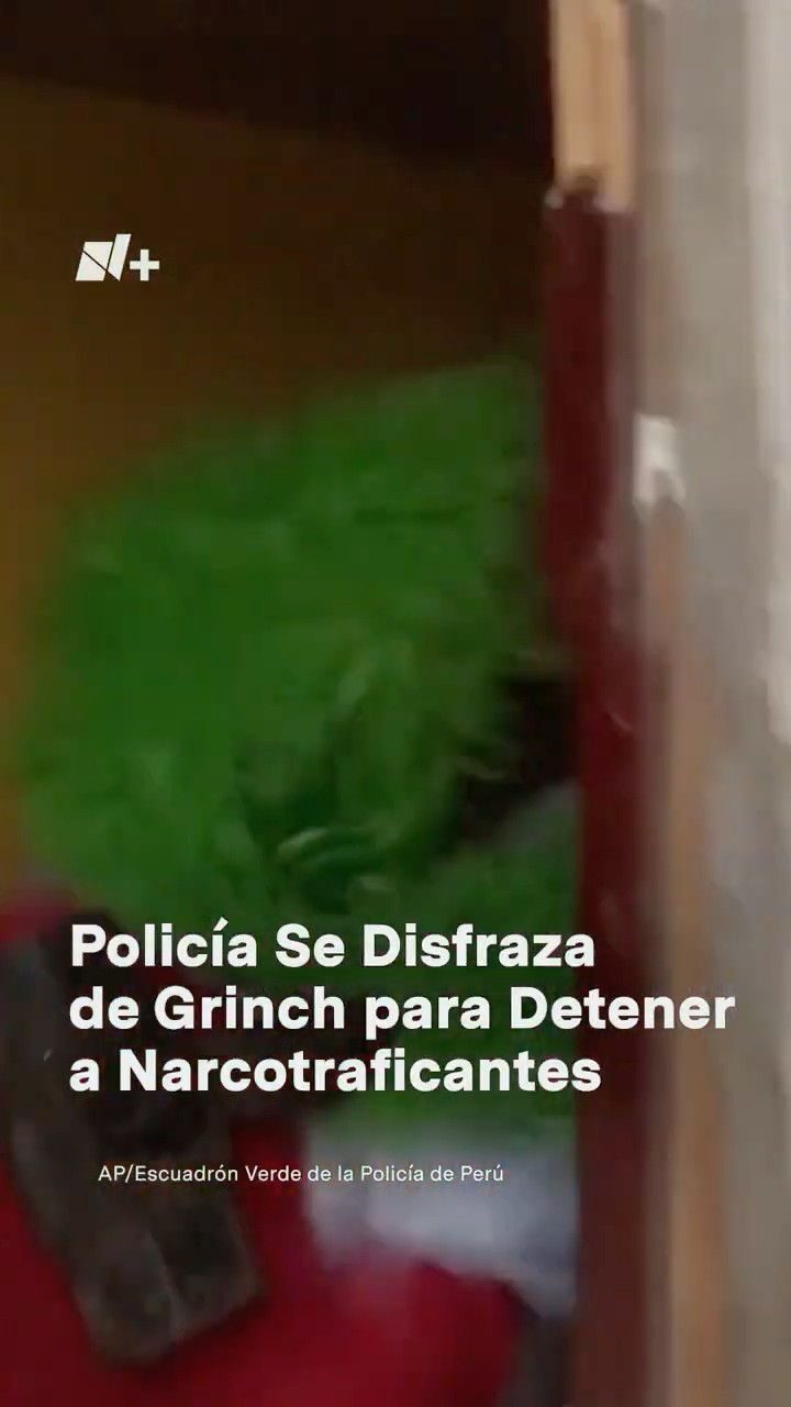 Policía se disfraza de Grinch para detener a narcotraficantes #nmas #peru #shorts