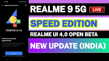 Realme 9 5G Speed Edition F.03 Realme UI 4.0 Update | Realme 9 SE UI 4.0 Update | Apply Fast