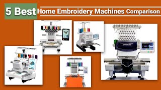 5 best home embroidery machines comparison | best embroidery machine for home | zdigitizing