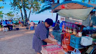 Street food beach | breakfast on the beach | beautiful beach | Thailand street food |