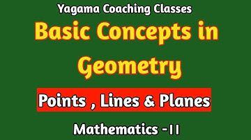 Basic Concepts in Geometry Class9th Maths-2 Points,Lines & Planes। Introduction to Geometry