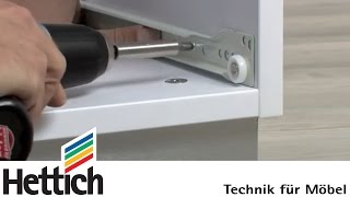 Mounting of roller runner systems: Do-It-Yourself with Hettich