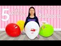 Five Little Monkeys Balloons 교육으로 동요와 아기의 노래를 씻 씻 lagu anak الأطفال القوافي التعليمية وأغاني الأطفال