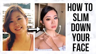 HOW TO SLIM DOWN YOUR FACE (include 7 Effective Face Exercises) ~ Emi