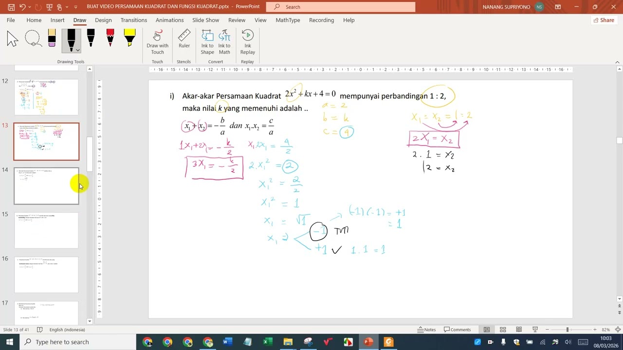 PERSAMAAN KUADRAT PART5