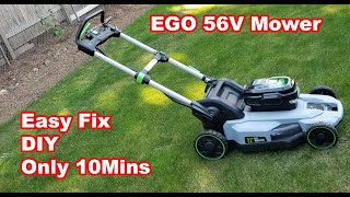 How to fix EGO 56V 21' Self Propelled Lawn Mower wont' start, jump on black and red only