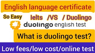 Duolingo English Test/Ielts vs duolingo/Easy language test/Online test/Low cost/Get good score.