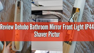 Review Dehobo Bathroom Mirror Front Light IP44 Shaver Picture Vanity 42CM 9W 4000K LED Wall Cabinet