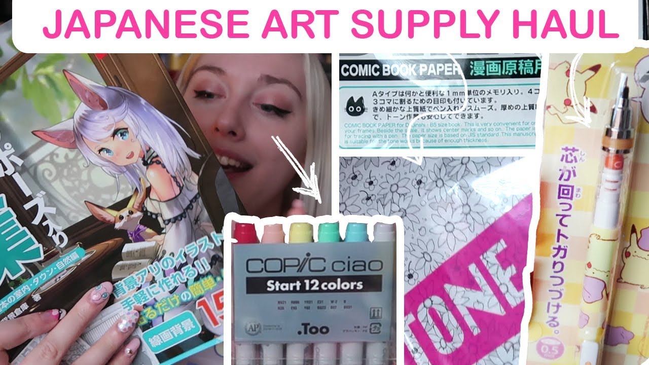 MEGA ART HAUL FROM JAPAN!! Manga Supplies, Screentone, Copics