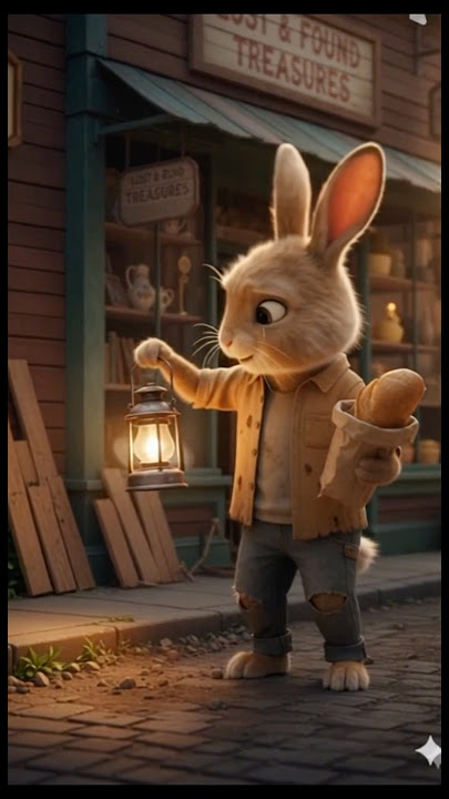 The Poor Rabbit Who Found His Own Light 🕯✨ | Heart-Touching Emotional Story”#animals #poor
