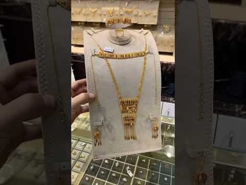 طقم ذهب شرقي خليجي رمش العروس عيار٢١
