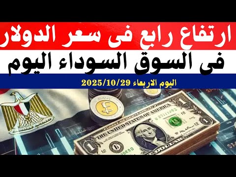 سعر الدولار اليوم أسعار الدولار في مصر اليوم الأربعاء 2025 10 29 سعر الدولار في السوق السوداء في مصر