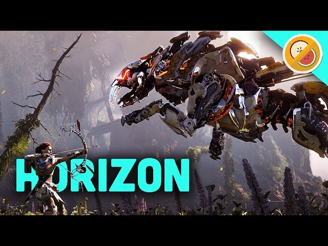 O mundo de robôs, dinossauros e homens de HORIZON ZERO DAWN - JE