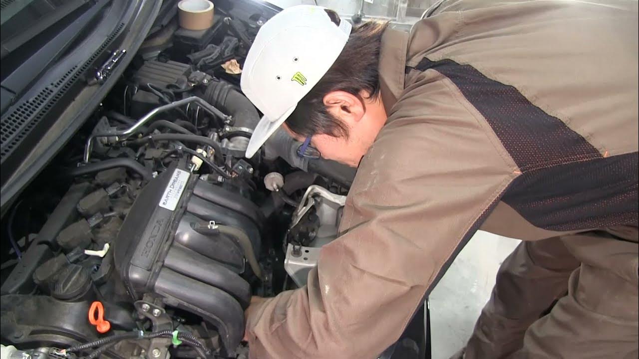 Hondaフィットgk3 スターター交換 ノーカットhonda Fit Gk3 Starter Replacement Uncut Youtube