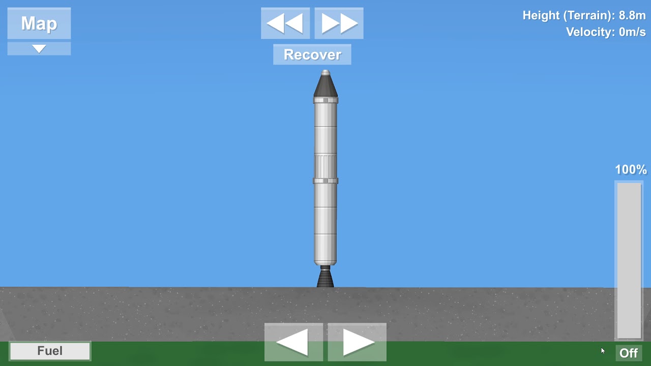 How to turn engine and throttle on (Spaceflight Simulator)
