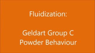 Celebrity Fluidization - Geldart Group C Behaviour Wealth