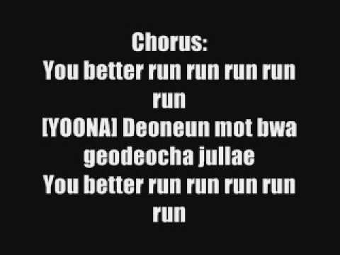 Run Devil Run Snsd Lyrics Youtube