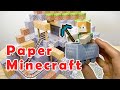  papercraft  mineshaft and minecartminecraft diy