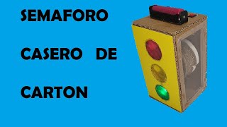 Construccion de Semaforo Casero de Carton