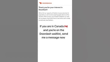 How to get off waitlist of doordash in Canada #Canada #doordashwaitlist #waitlist #Toronto #doordash