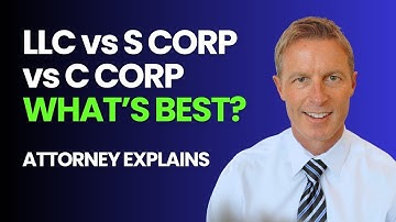 LLC vs S-Corp vs C-Corp vs Sole Proprietorship 🏛 Attorney Explains