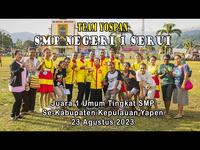 Juara 1 Lomba Yospan Tingkat SMP Se-Kabupaten Kepulauan Yapen (SMP Negeri 1 Serui) class=