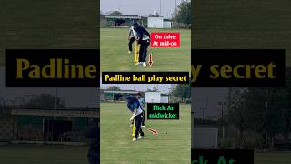 One Simple Trick for Padline Balls 🔥 Cricket Batting Tips