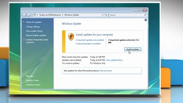 Windows® Vista: How to manually install Windows® Updates