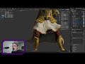 ⚔️ Elf Paladin – 3D Sculpting Process | Part 7 – Belts &amp; Buckle Details
