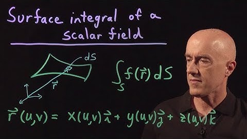 Surface Integral of a Scalar Field | Lecture 39 | Vector Calculus for Engineers