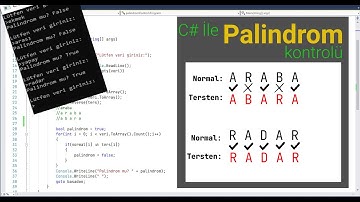 C# İle Palindrom Bulma