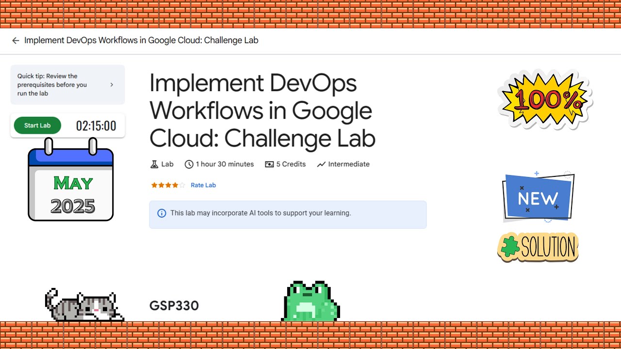 Implement DevOps Workflows in Google Cloud: Challenge Lab #GSP330