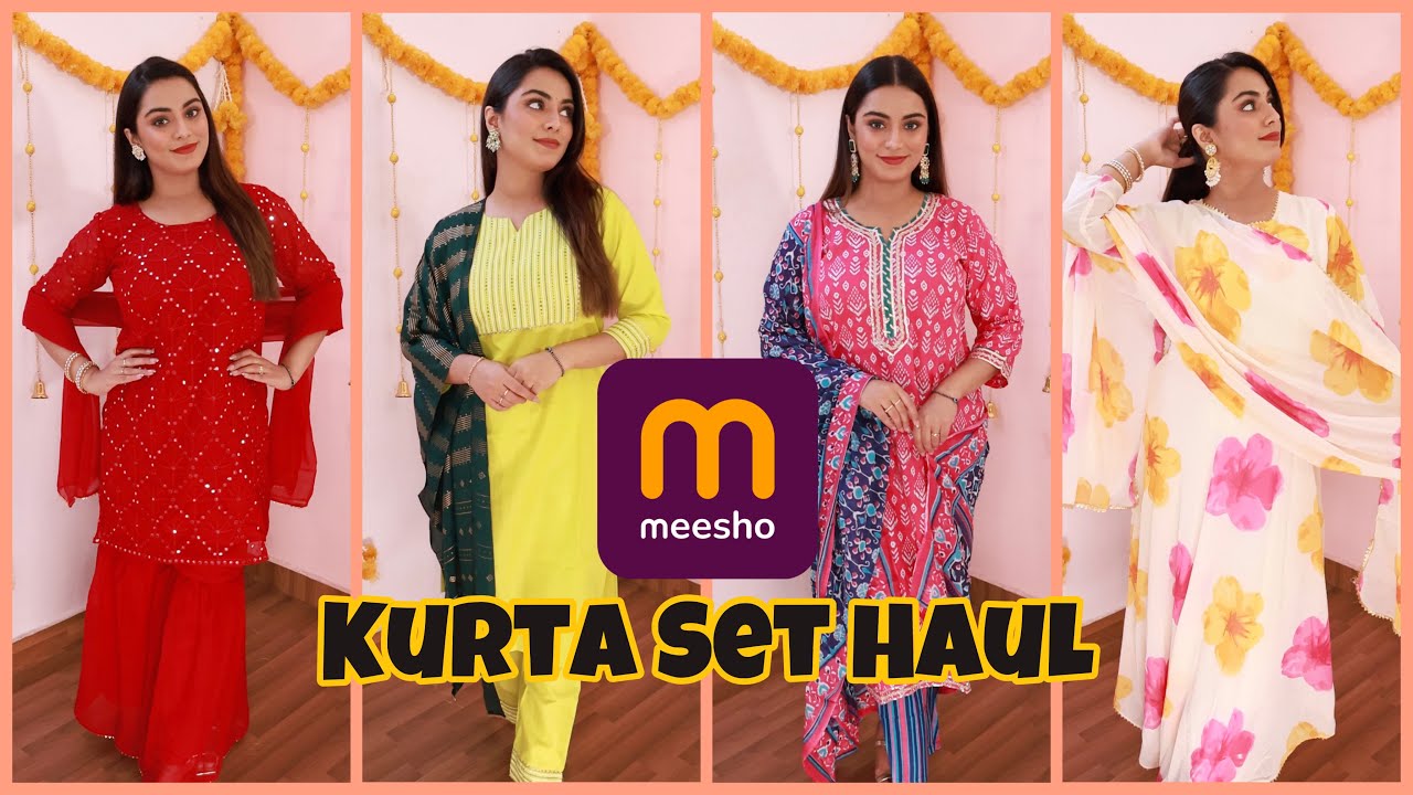 MEESHO Kurta Set Haul Under Rs. 700/- Festive Season Ethnic Wear Kurta ...