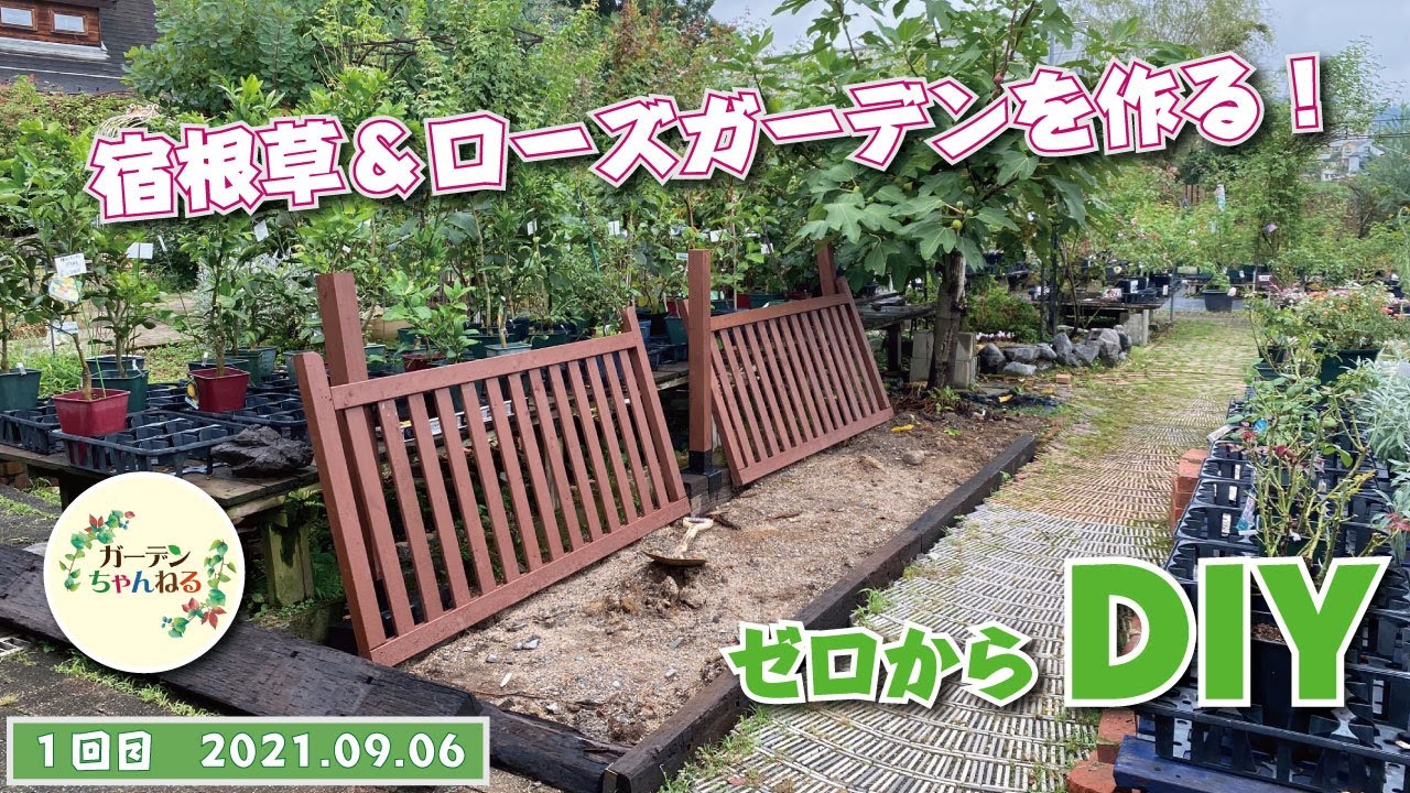 【宿根草＆ローズガーデン】プロの花屋が「ゼロから庭づくり」していく！