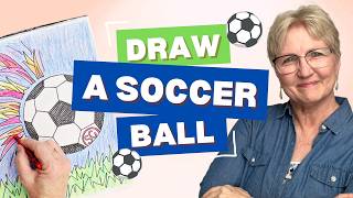 How to Draw a Soccer Ball Step by Step ⚽ Easy 3D Tutorial for Kids (World Cup Art Project!)