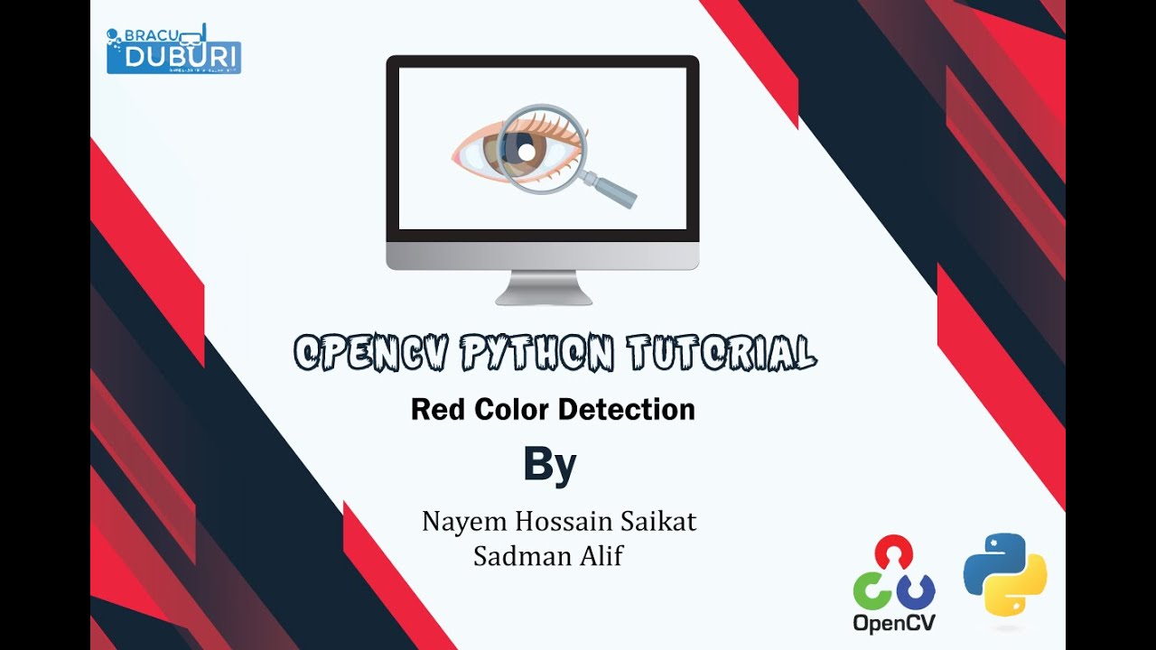 Red Color Detection with OpenCv Python - YouTube