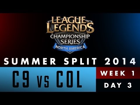 LCS NA Summer Split 2014 - Week 1 Day 3 - C9 vs COL
