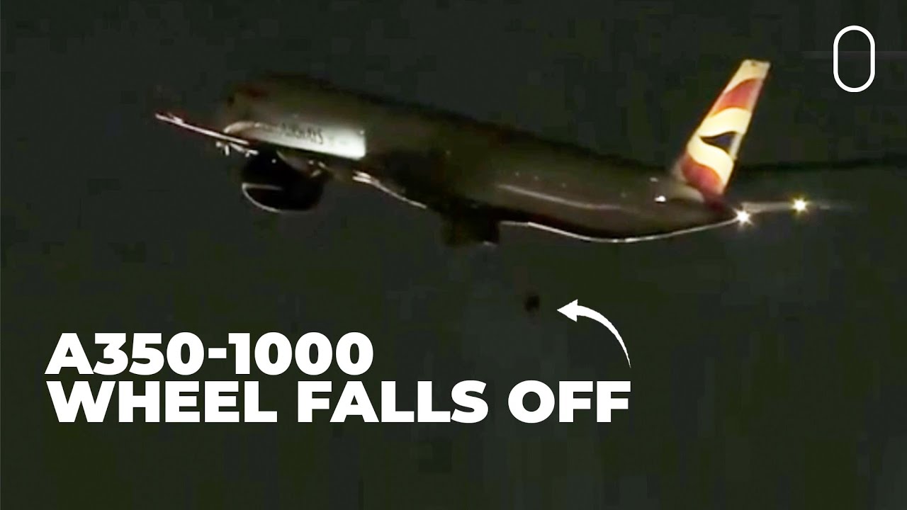 Caught On Camera: Wheel Falls Off British Airways Airbus A350 During Takeoff In Las Vegas